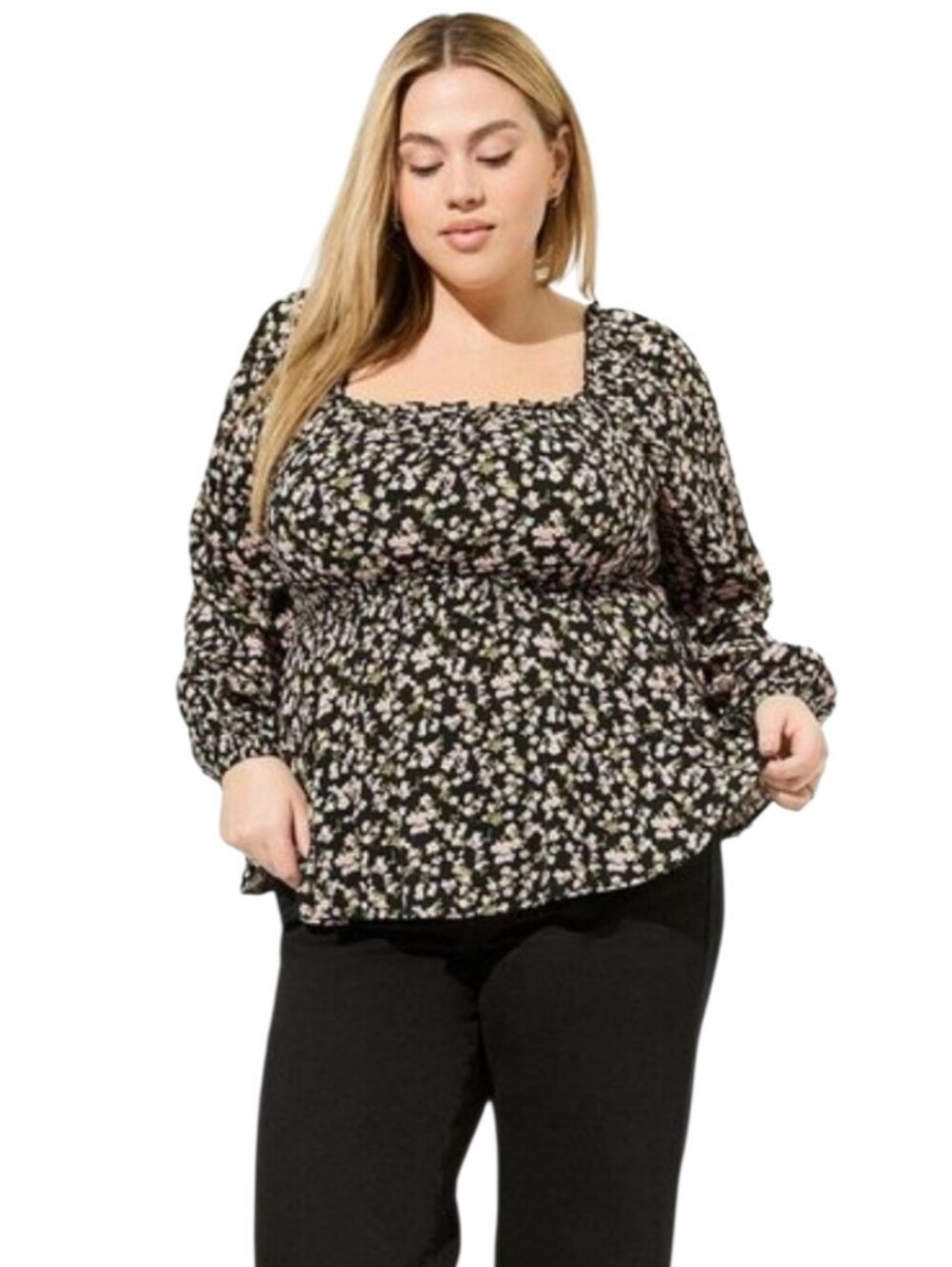 Women's Torrid Floral Print Top Sz 1X